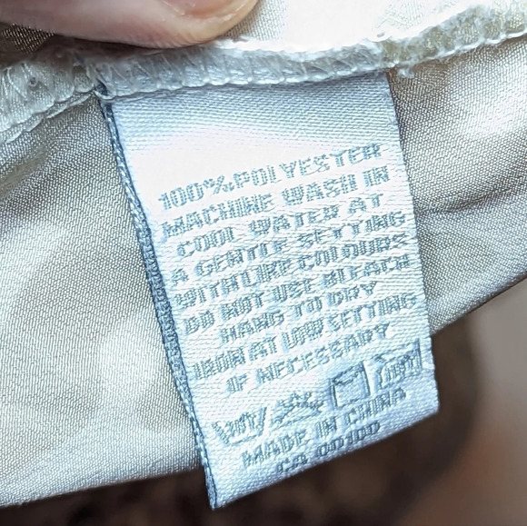 PURE by Alfred Sung Cream Tan Leopard Print  Shirt Sleeve Blouse Large Woman - Picture 9 of 10